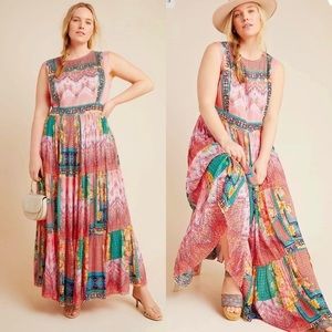 Brand New Anthropologie Bhanuni by Jyoti Alessandra Maxi Dress Size 0